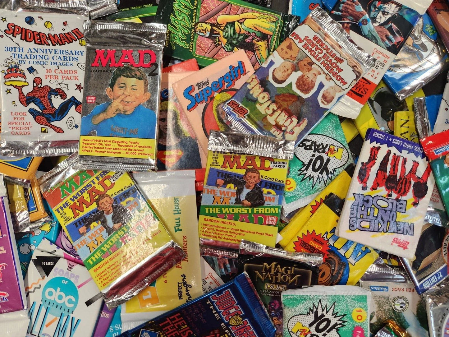 Lot of 10 vintage Unopened Non-Sports Card PACKS.